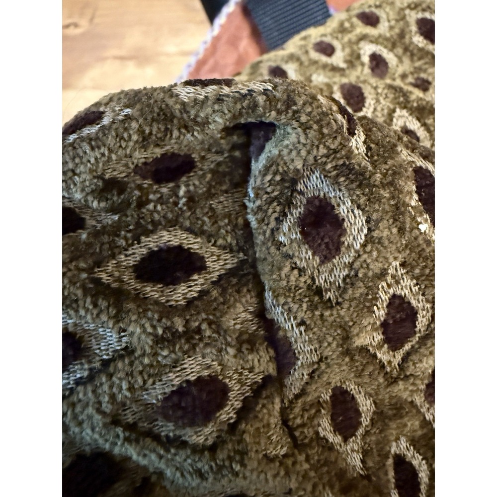 Mackenzie-Childs Large Fabric Tote Floral Print Quilted Brown Carryall Bag Rare - Picture 16 of 16
